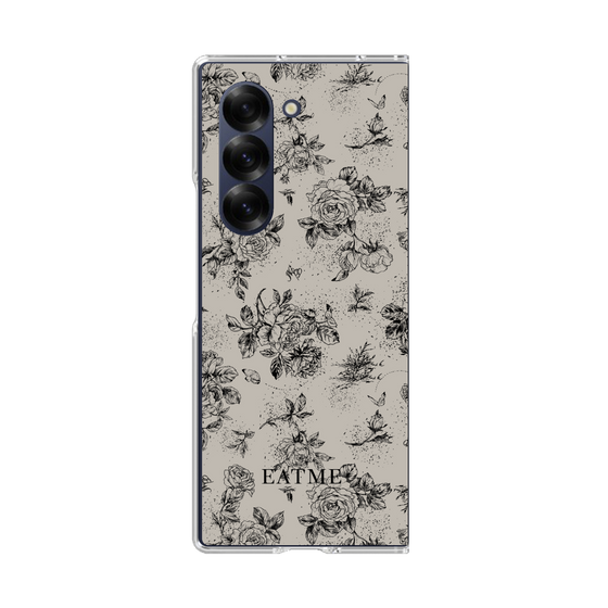 Clear Case［ EATME - Toile de Jouy - Gray ］