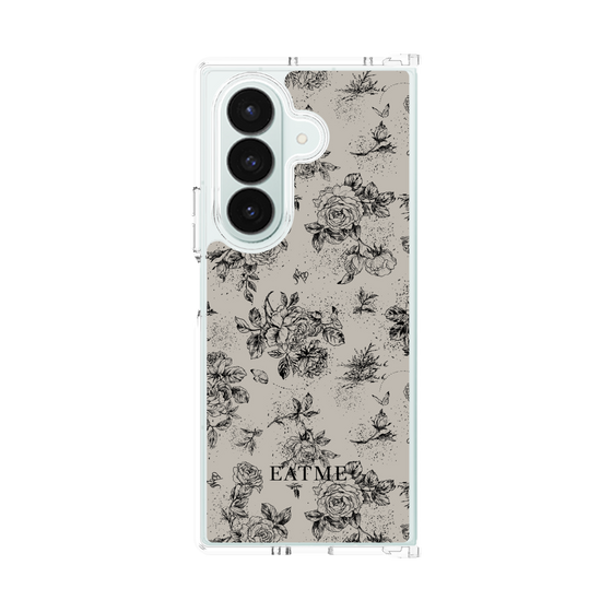 Clear Case［ EATME - Toile de Jouy - Gray ］