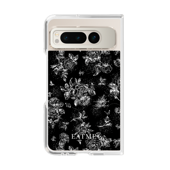 Clear Case［ EATME - Toile de Jouy - Black ］