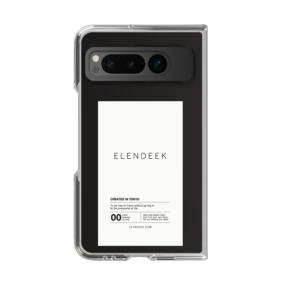 Clear Case［ ELENDEEK - Logo Sticker - White ］