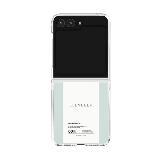 Clear Case［ ELENDEEK - Logo Sticker - White ］