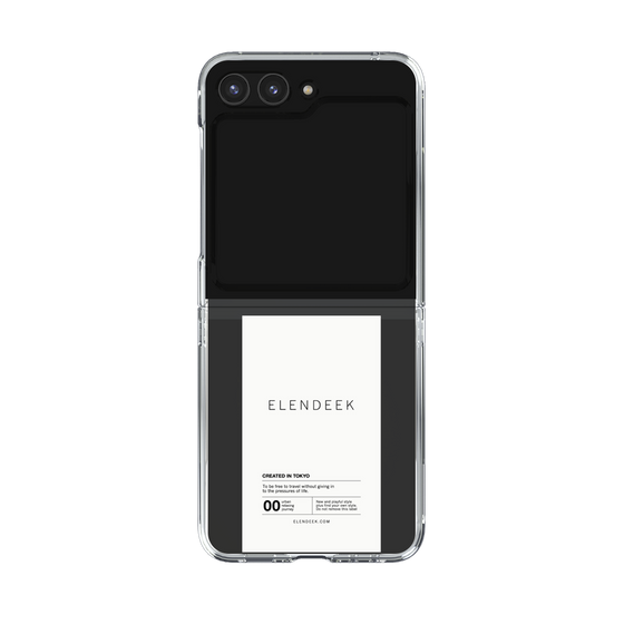 Clear Case［ ELENDEEK - Logo Sticker - White ］