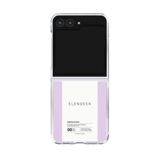 Clear Case［ ELENDEEK - Logo Sticker - White ］