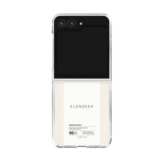 Clear Case［ ELENDEEK - Logo Sticker - White ］