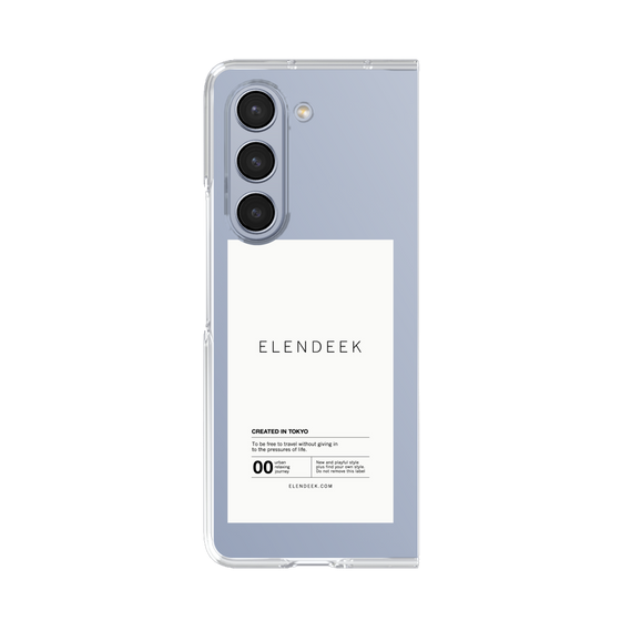 Clear Case［ ELENDEEK - Logo Sticker - White ］