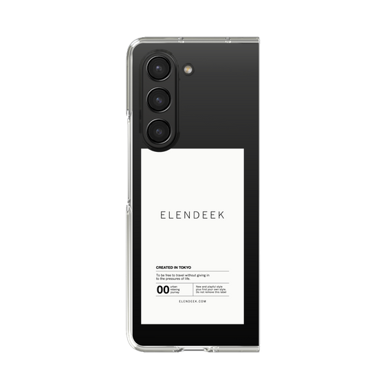 Clear Case［ ELENDEEK - Logo Sticker - White ］