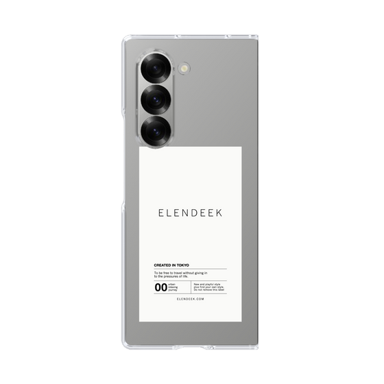 Clear Case［ ELENDEEK - Logo Sticker - White ］