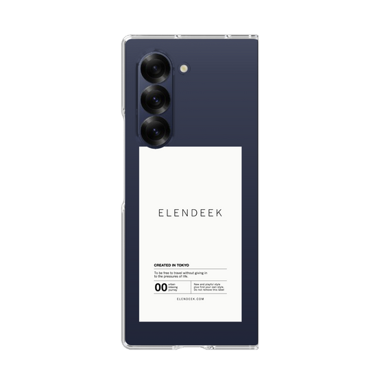 Clear Case［ ELENDEEK - Logo Sticker - White ］