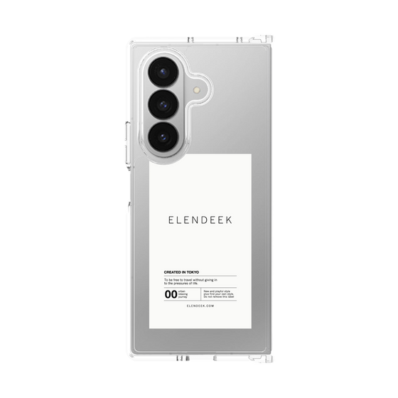 Clear Case［ ELENDEEK - Logo Sticker - White ］