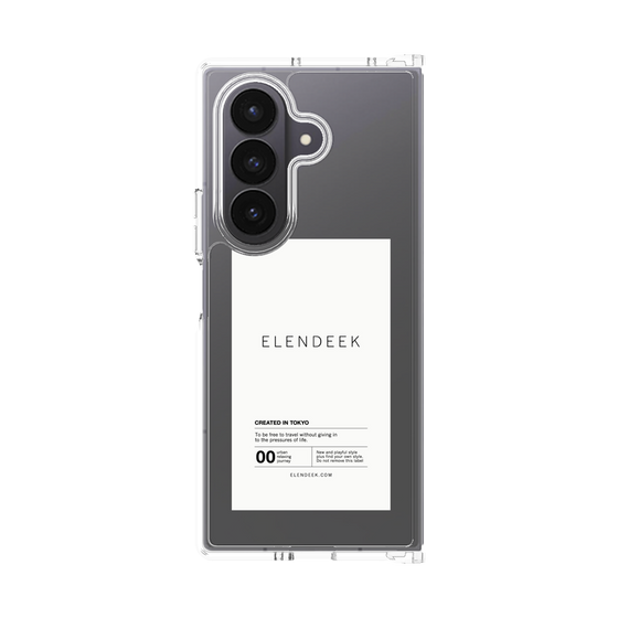 Clear Case［ ELENDEEK - Logo Sticker - White ］