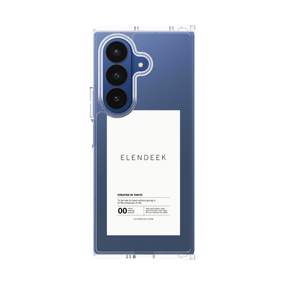 Clear Case［ ELENDEEK - Logo Sticker - White ］
