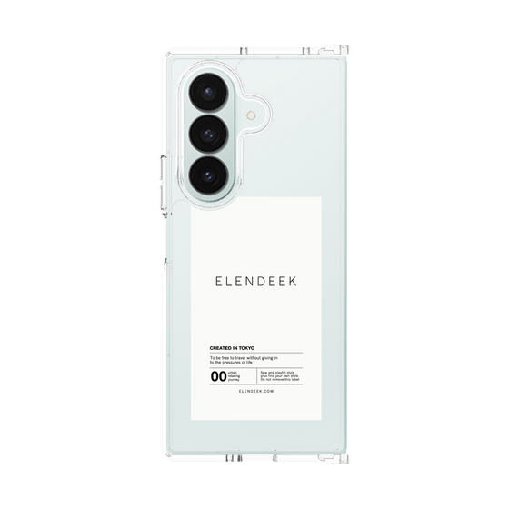 Clear Case［ ELENDEEK - Logo Sticker - White ］