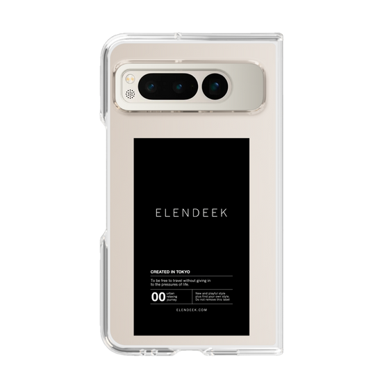 Clear Case［ ELENDEEK - Logo Sticker - Black ］