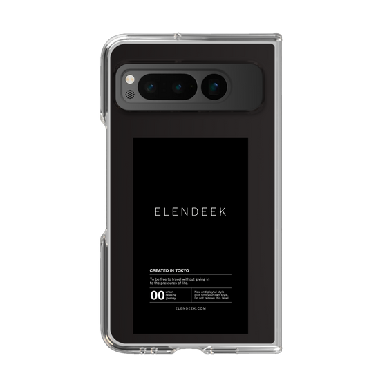 Clear Case［ ELENDEEK - Logo Sticker - Black ］