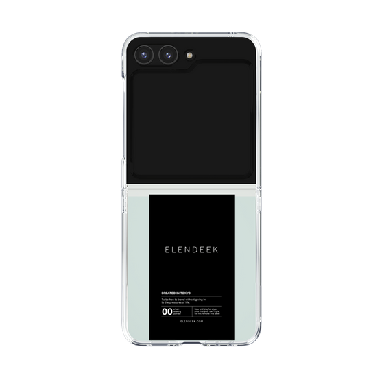 Clear Case［ ELENDEEK - Logo Sticker - Black ］