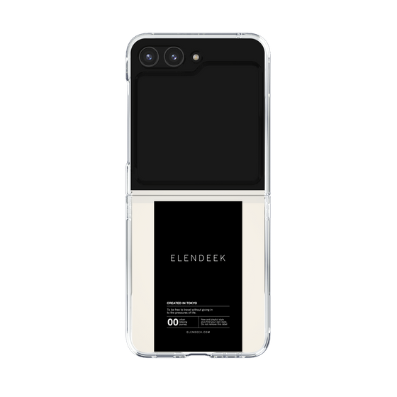 Clear Case［ ELENDEEK - Logo Sticker - Black ］