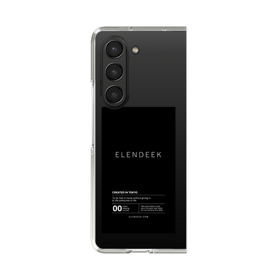 Clear Case［ ELENDEEK - Logo Sticker - Black ］