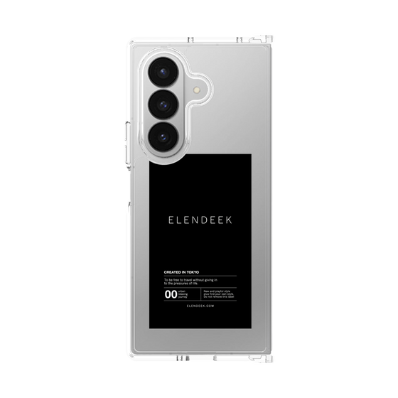 Clear Case［ ELENDEEK - Logo Sticker - Black ］
