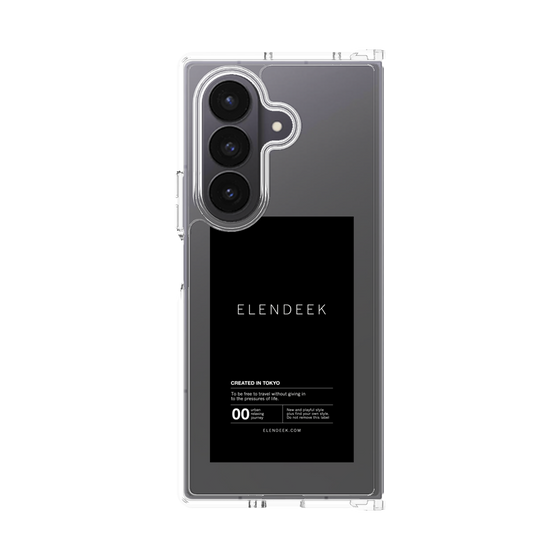 Clear Case［ ELENDEEK - Logo Sticker - Black ］