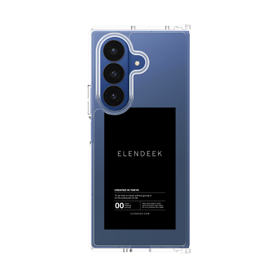 Clear Case［ ELENDEEK - Logo Sticker - Black ］