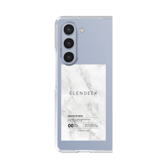 Clear Case［ ELENDEEK - Logo Sticker - Marble ］