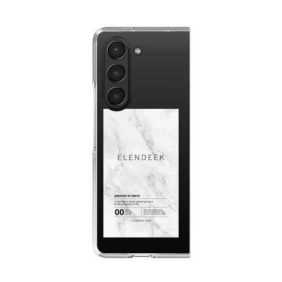 Clear Case［ ELENDEEK - Logo Sticker - Marble ］