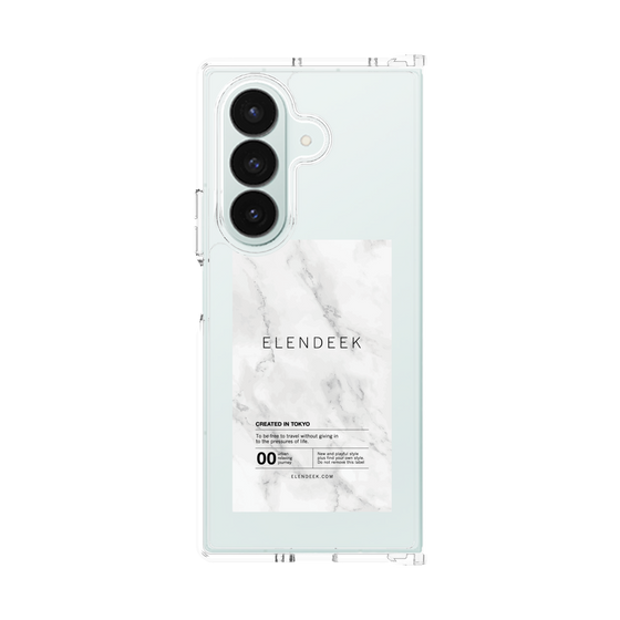 Clear Case［ ELENDEEK - Logo Sticker - Marble ］