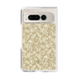 Clear Case［ Ungrid - FlowerPrint - Beige ］