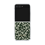 Clear Case［ Ungrid - FlowerPrint - Black ］