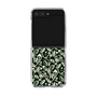 Clear Case［ Ungrid - FlowerPrint - Black ］
