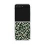 Clear Case［ Ungrid - FlowerPrint - Black ］