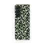 Clear Case［ Ungrid - FlowerPrint - Black ］