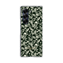 Clear Case［ Ungrid - FlowerPrint - Black ］