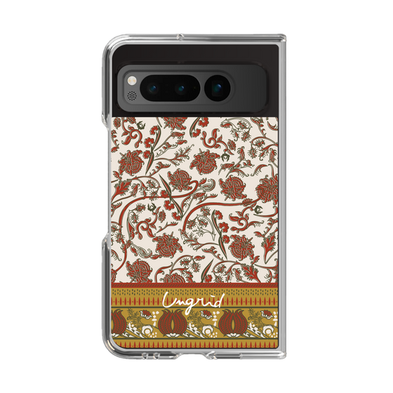 Clear Case［ Ungrid - VintageFlower - Red ］