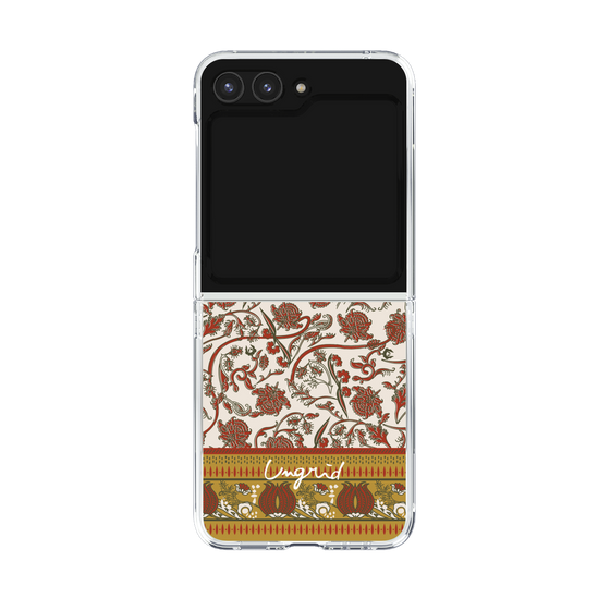 Clear Case［ Ungrid - VintageFlower - Red ］