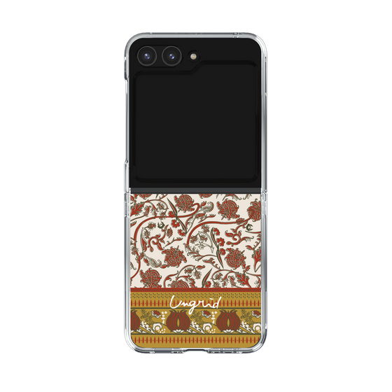 Clear Case［ Ungrid - VintageFlower - Red ］