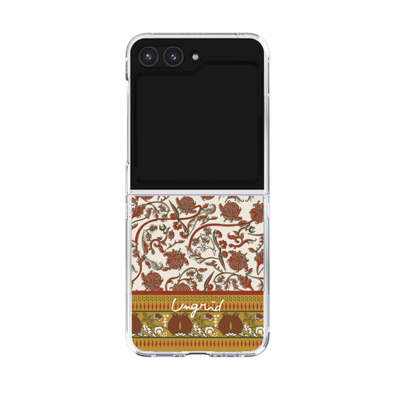 Clear Case［ Ungrid - VintageFlower - Red ］