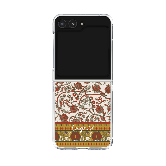 Clear Case［ Ungrid - VintageFlower - Red ］