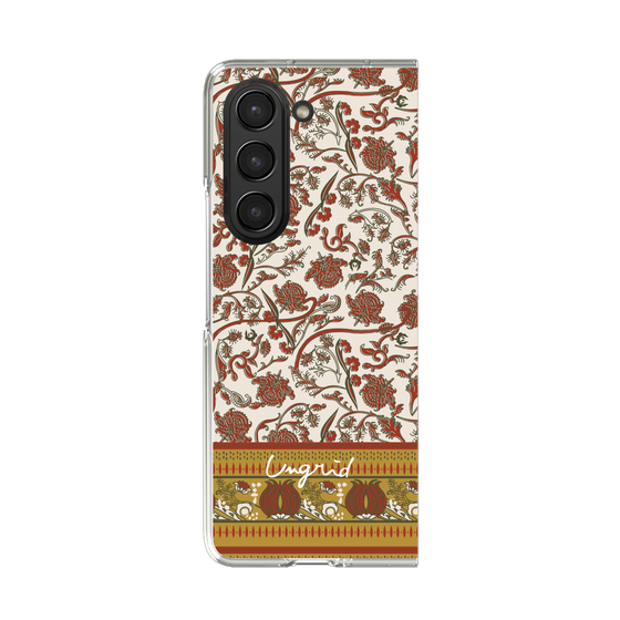 Clear Case［ Ungrid - VintageFlower - Red ］