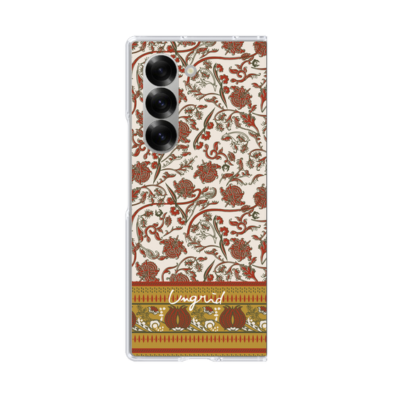 Clear Case［ Ungrid - VintageFlower - Red ］
