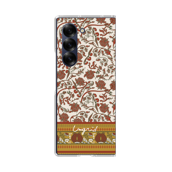 Clear Case［ Ungrid - VintageFlower - Red ］