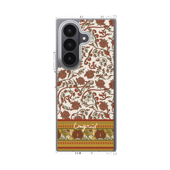 Clear Case［ Ungrid - VintageFlower - Red ］