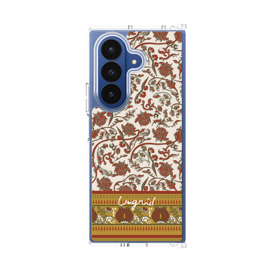 Clear Case［ Ungrid - VintageFlower - Red ］