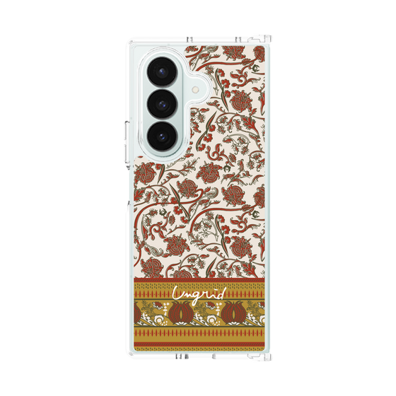Clear Case［ Ungrid - VintageFlower - Red ］