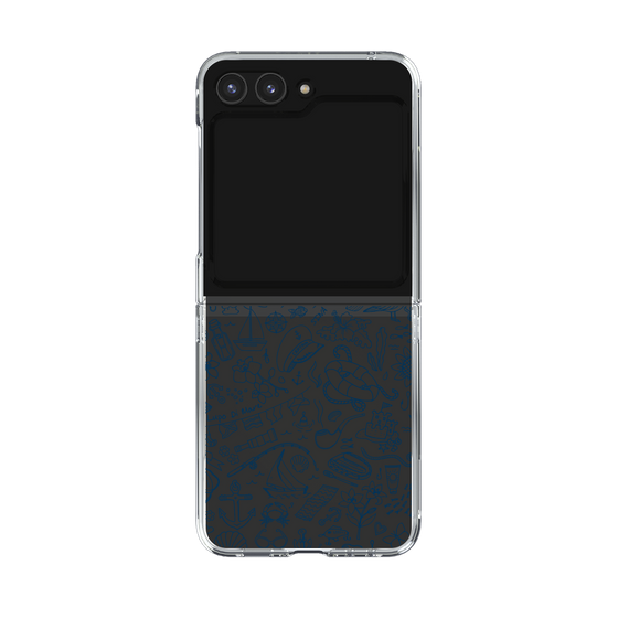 Clear Case［ SINA COVA - Marine Line Art - Navy ］