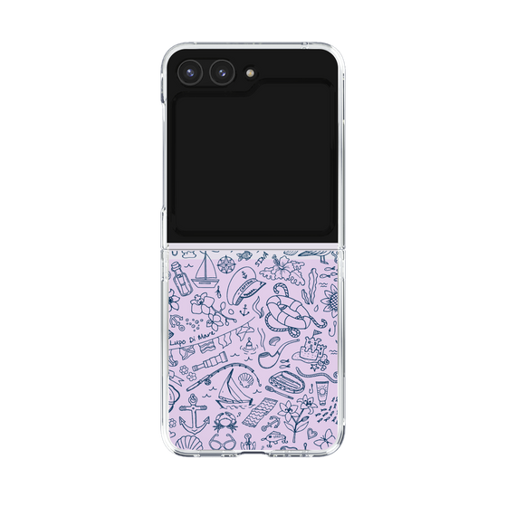 Clear Case［ SINA COVA - Marine Line Art - Navy ］