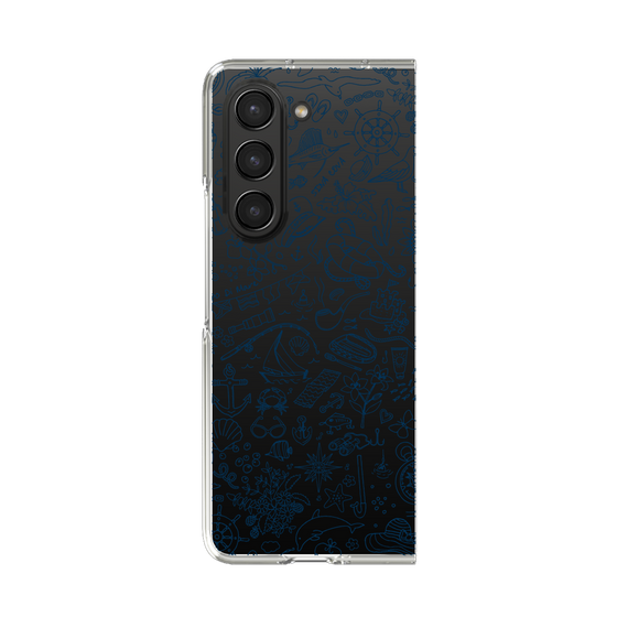 Clear Case［ SINA COVA - Marine Line Art - Navy ］