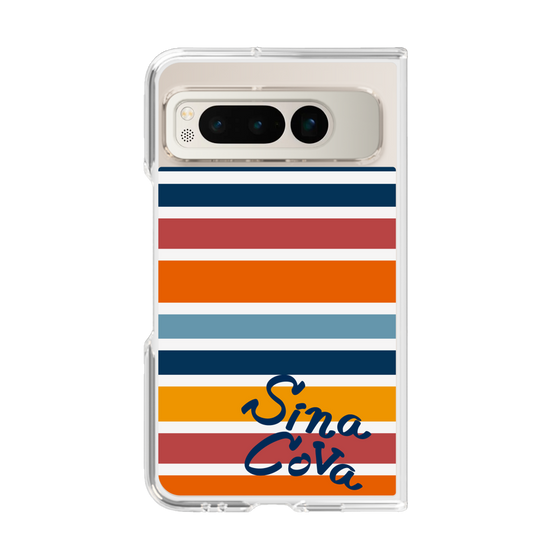 Clear Case［ SINA COVA - Border Stripes - Multicolor ］