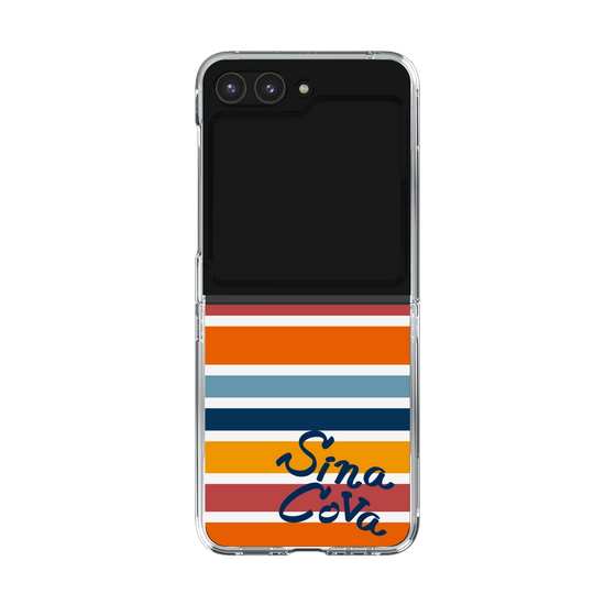 Clear Case［ SINA COVA - Border Stripes - Multicolor ］