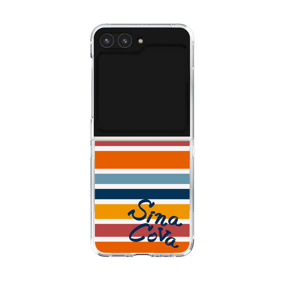 Clear Case［ SINA COVA - Border Stripes - Multicolor ］